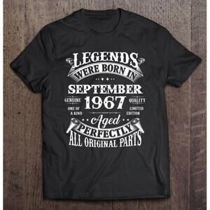 Birthday Gift Legends Born In September 1967 Tshirt